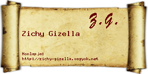 Zichy Gizella névjegykártya