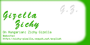 gizella zichy business card